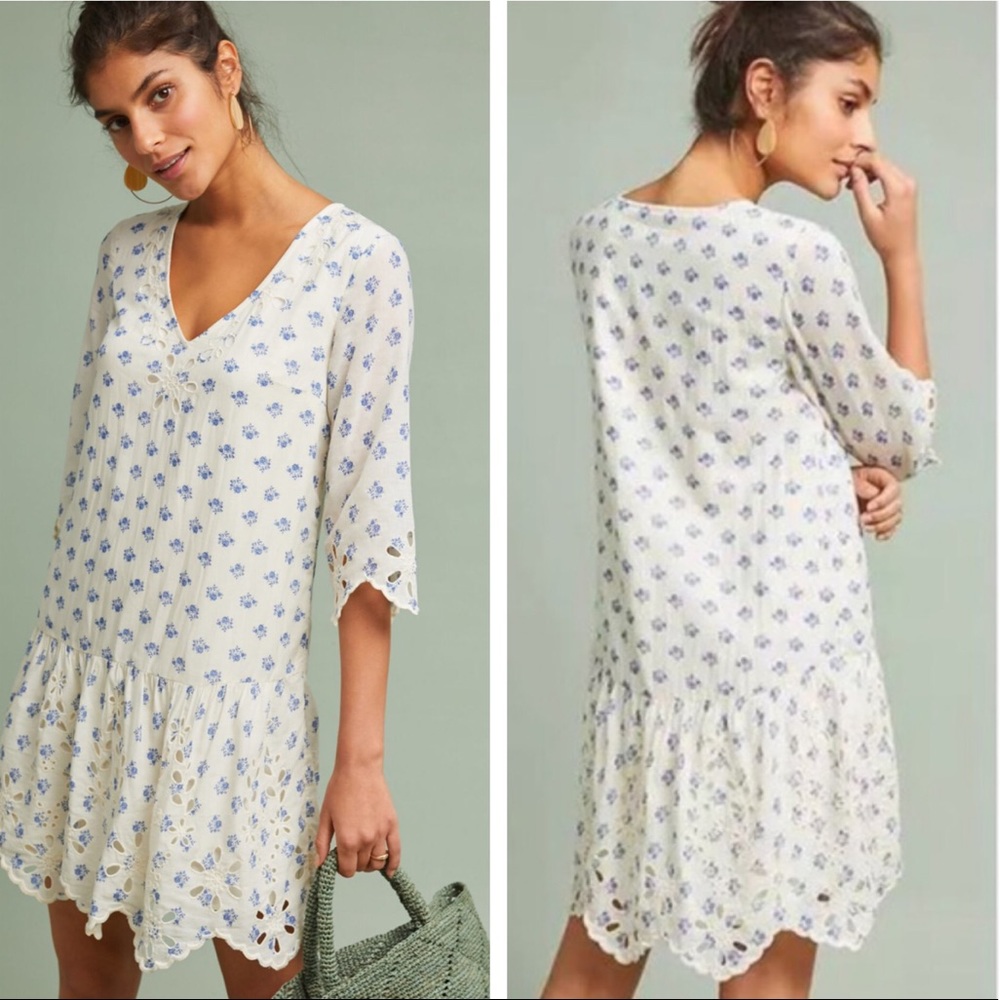 NWT Anthropologie Eyelet Tunic Dress